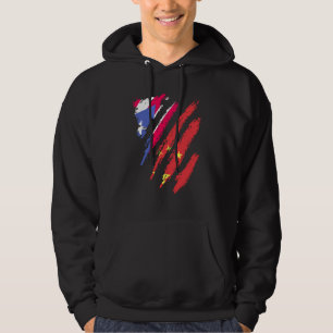 Sudadera Bandera de Puerto Rico Franja Patriota Crece en Ch