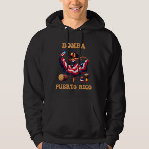 Sudadera Bandera de Puerto Rico Herencia Hispana Mes de la