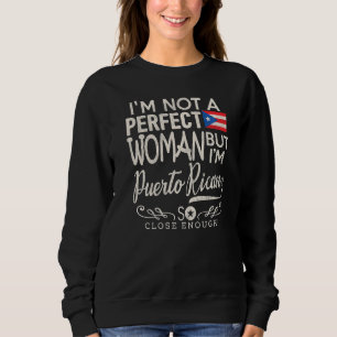 Sudadera Bandera de Puerto Rico Mujer Orgullo Puertorriqueñ