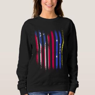 Sudadera Bandera De Puerto Rico Venezuela Cultivado Bandera