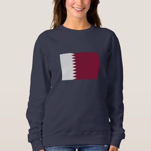 Sudadera Bandera de Qatar (Anverso)