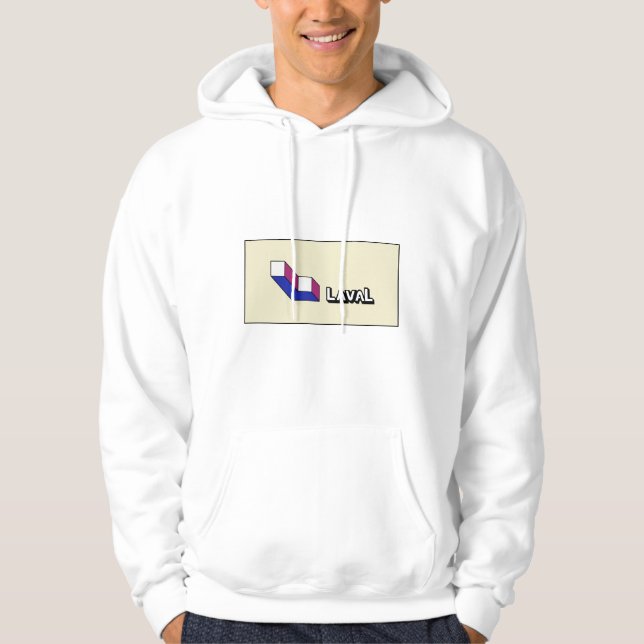 Sudadera Bandera de Quebec de Laval (Anverso)