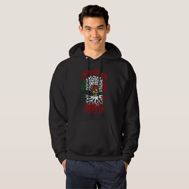 Sudadera Bandera de Raíces de México Hoodie (Anverso completo)