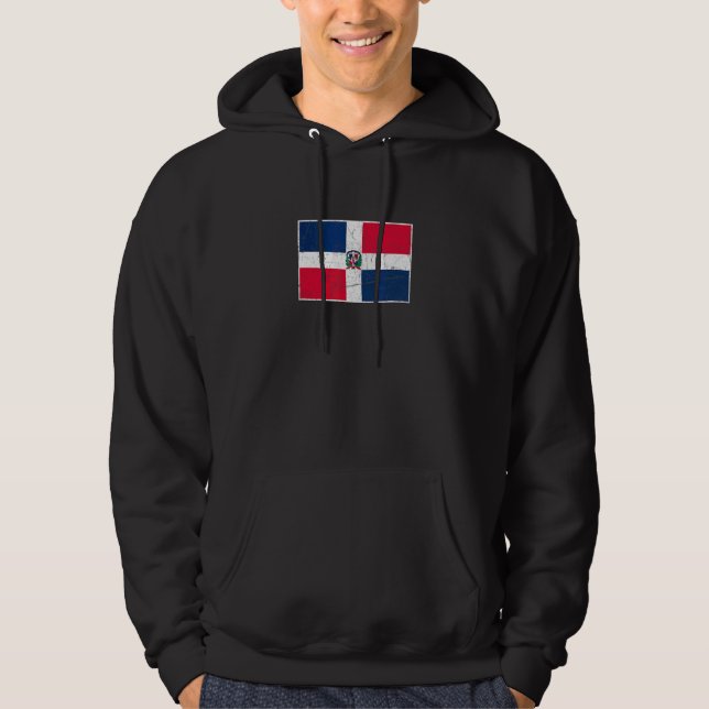 Sudadera Bandera de República Dominicana Con Colo Nacional  (Anverso)