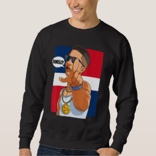 Sudadera Bandera de República Dominicana Dimelo Dominicano