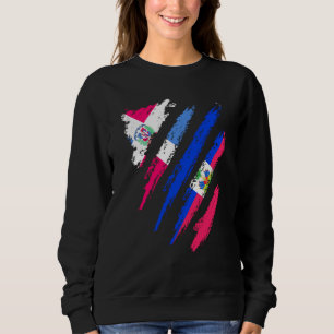 Sudadera Bandera de República Dominicana Haití Patriota Cre