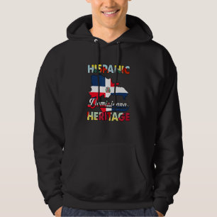 Sudadera Bandera de República Dominicana Herencia Hispana D