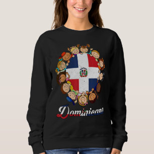 Sudadera Bandera de República Dominicana Hispano Patrimonio