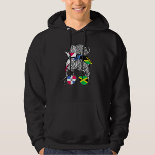Sudadera Bandera de República Dominicana Jamaica Mujeres Ma