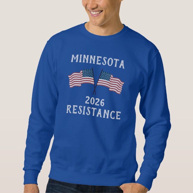 Sudadera Bandera de resistencia personalizada de EE. UU. (Anverso)