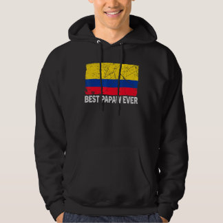Sudadera Bandera de Retro Colombia mejor papa día de padre