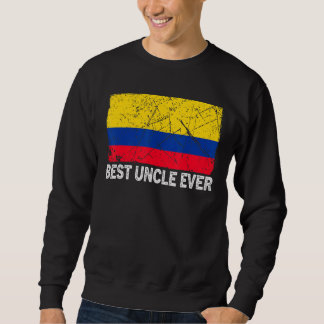 Sudadera Bandera de Retro Colombia mejor tío del Día del Pa