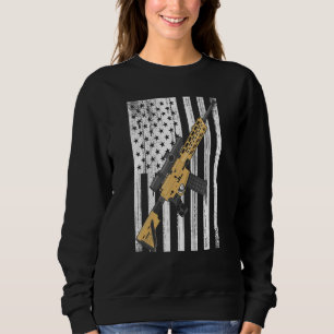 Sudadera Bandera De Rifle De Ee. Uu. - Orgulloso Propietari