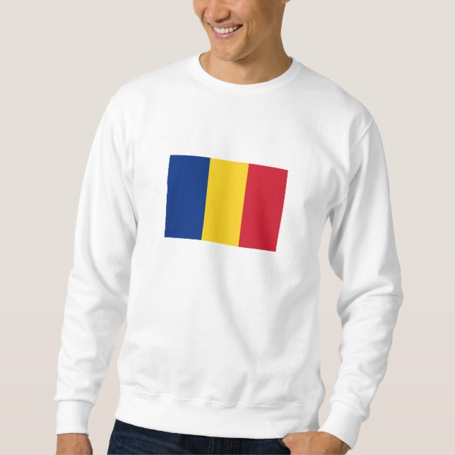 Sudadera Bandera de Rumania (Anverso)