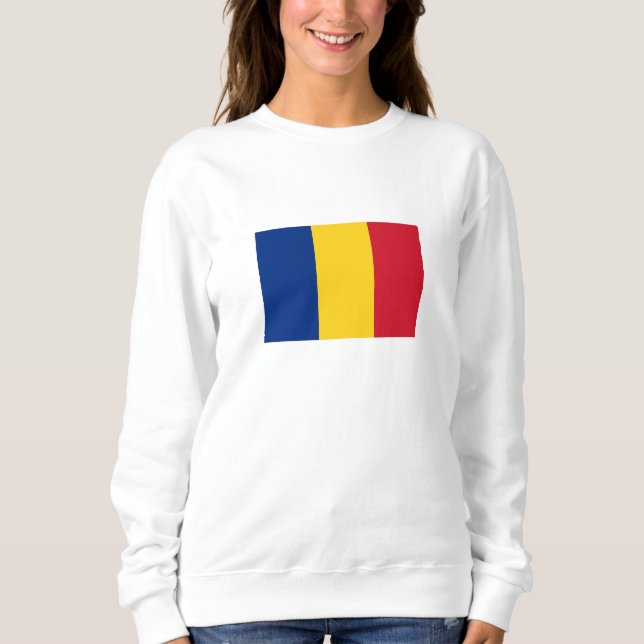 Sudadera Bandera de Rumania (Anverso)