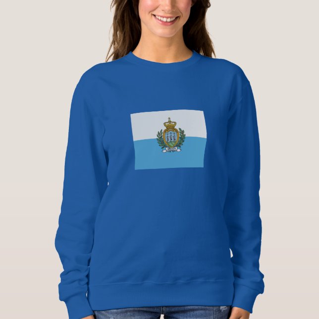 Sudadera Bandera de San Marino (Anverso)