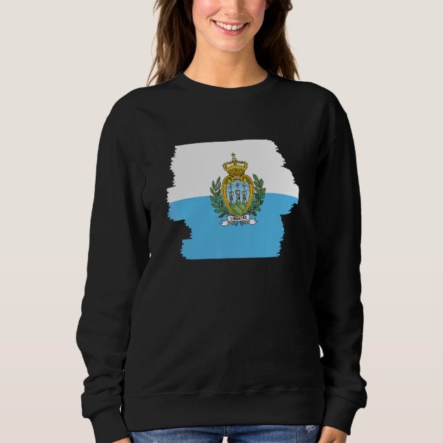 Sudadera Bandera de San Marino 3 (Anverso)