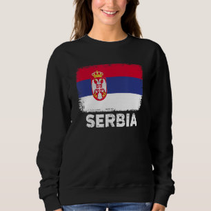 Sudadera Bandera de Serbia apoya a hombres serbios