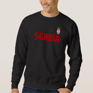 Sudadera Bandera de Serbia Orgullo serbio País internaciona