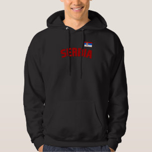 Sudadera Bandera de Serbia Orgullo serbio País internaciona