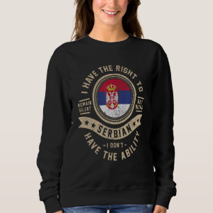 Sudadera Bandera de Serbia Orgullosos Hombres y Mujeres