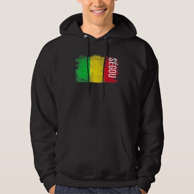 Sudadera Bandera De Sgou Mali Para Hombres Malienses Mujere (Anverso)