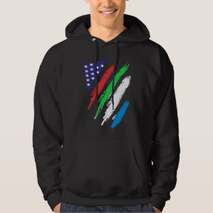 Sudadera Bandera de Sierra Leona cultivada en Estados Unido