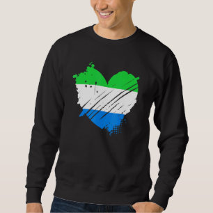 Sudadera Bandera de Sierra Leona Me encanta el ADN Forense
