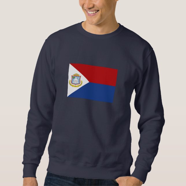 Sudadera Bandera de Sint Maarten (Anverso)