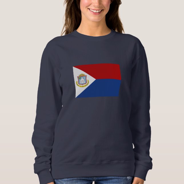 Sudadera Bandera de Sint Maarten (Anverso)