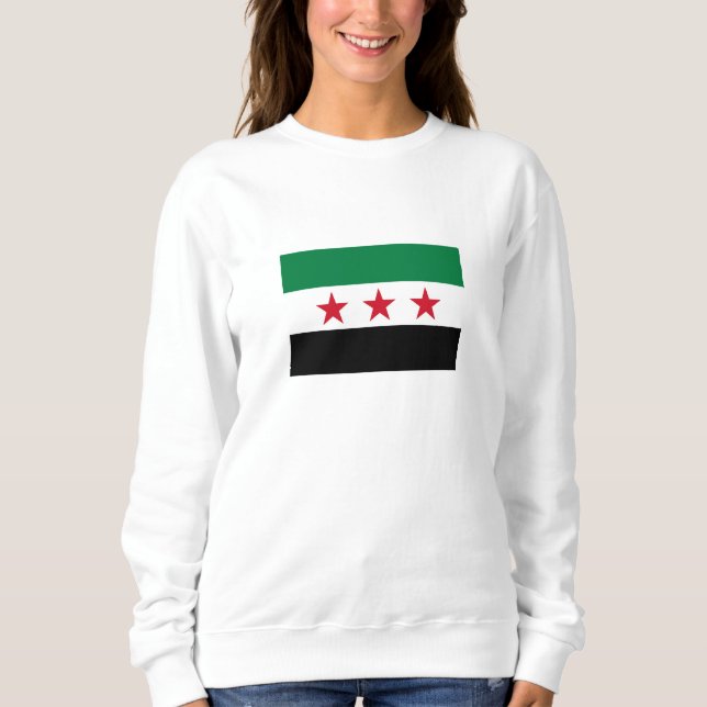 Sudadera Bandera de Siria (Anverso)