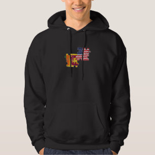 Sudadera Bandera de Sri Lanka EE. UU. Estadounidense de Sri