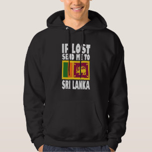 Sudadera Bandera de Sri Lanka Si se pierde, envíenme a Sri 