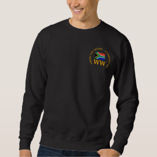 Sudadera Bandera de SUDÁFRICA personalizada MONOGRAMA Golf