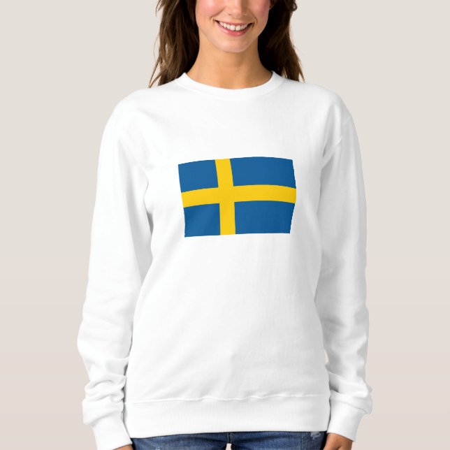 Sudadera Bandera de Suecia (Anverso)