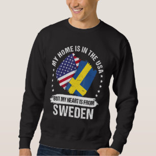 Sudadera Bandera de Suecia Patriota Americano Raíz Sueca Am