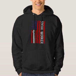 Sudadera Bandera de Trabajadores Sociales Mes de Trabajo So