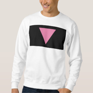 Sudadera bandera de triángulo rosa de SlipperyJoe rosa bril