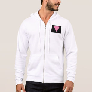 Sudadera bandera de triángulo rosa de SlipperyJoe's símbolo