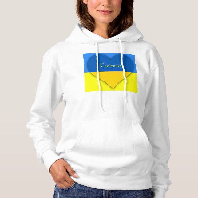 Sudadera Bandera de Ucrania azul Thunder_Cove   (Anverso)