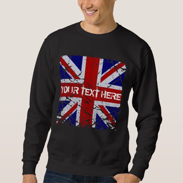 Sudadera Bandera de Union Jack de la peladura Del Reino
