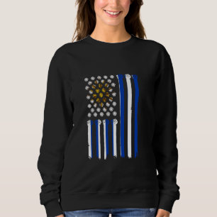 Sudadera Bandera de Uruguay Puño en Alto USA Raíces Uruguay