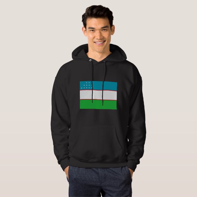 Sudadera Bandera de Uzbekistán (Anverso completo)