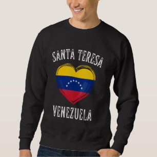 Sudadera Bandera de Venezuela Corazón de Santa Teresa