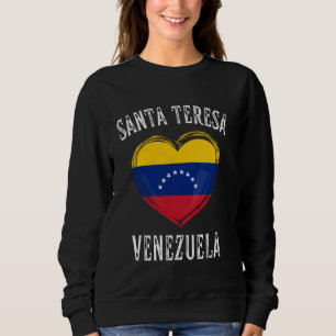 Sudadera Bandera de Venezuela Corazón de Santa Teresa