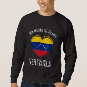 Sudadera Bandera de Venezuela Corazón San Antonio Del Tachi