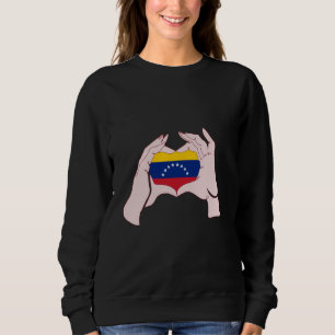 Sudadera Bandera de Venezuela seña el orgullo venezolano Ve