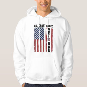 Sudadera Bandera de veterano de la Guardia Costera Diseño v