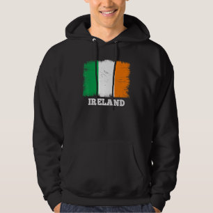 Sudadera Bandera de Vintage Irlanda País Bandera Retro Irla