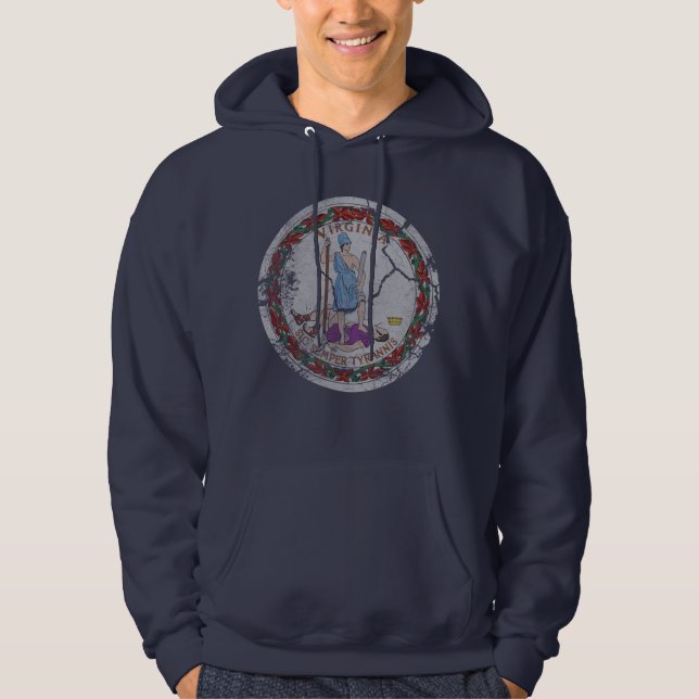 Sudadera Bandera de Virginia (Anverso)